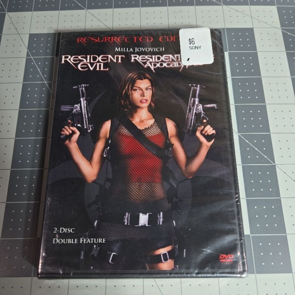 NWT Sony Pictures Resident Evil Apocalypse DVD Double Feature Milla Jovovich Hor